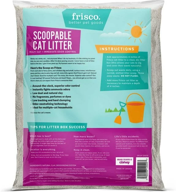 Frisco Cactus Scratching Post, 22-in + Multi-Cat Unscented Clumping Clay Cat Litter 8 Frisco Cactus Scratching Post, 22-in + Multi-Cat Unscented Clumping Clay Cat Litter - Image 6