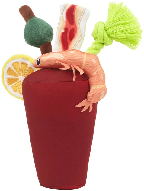 Frisco Brunch Bloody Mary Plush Squeaky Dog Toy 3 Frisco Brunch Bloody Mary Plush Squeaky Dog Toy