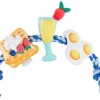Frisco Brunch Breakfast Favorites Plush with Rope Squeaky Dog Toy