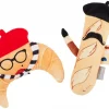 Frisco Brunch French Croissant & Baguette Plush Squeaky Dog Toy, 2 count