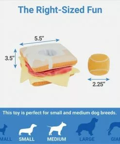 Frisco Brunch Egg in Hole 2-in-1 Plush Squeaky Dog Toy -Pet Food Gear Shop 297246 PT1. SY630 V1643916705