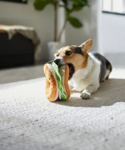 Frisco Brunch Bagel with Lox Plush Squeaky Dog Toy -Pet Food Gear Shop 297256 PT2. SY630 V1642089185