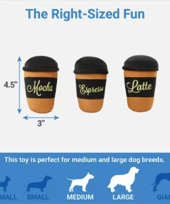 Frisco Brunch Espresso Machine Hide & Seek Puzzle Plush Squeaky Dog Toy -Pet Food Gear Shop 297258 PT2. SY630 V1643916717