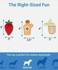 Frisco Brunch Pancake Hide & Seek Puzzle Plush Squeaky Dog Toy -Pet Food Gear Shop 297266 PT2. SY630 V1643916712