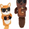 Frisco Brunch Bear & Fox Plush Cat Toy with Catnip, 2 count