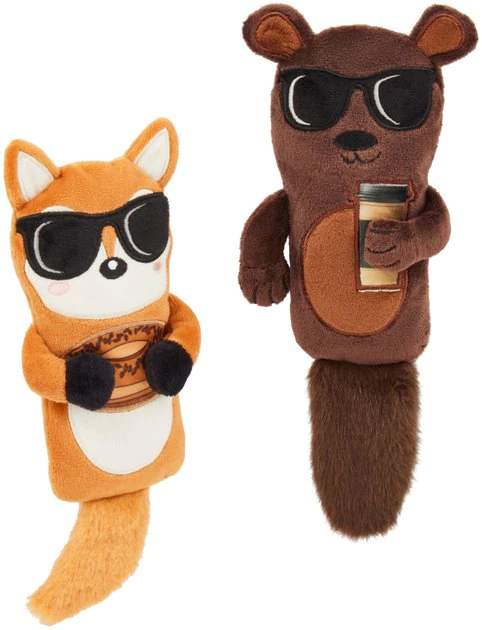 Frisco Brunch Bear & Fox Plush Cat Toy with Catnip, 2 count 3 Frisco Brunch Bear & Fox Plush Cat Toy with Catnip, 2 count