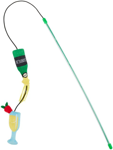 Frisco Brunch Mimosa Teaser Wand Cat Toy with Catnip 3 Frisco Brunch Mimosa Teaser Wand Cat Toy with Catnip