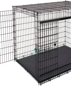 Frisco Heavy Duty Enhanced Lock Sliding Double Door Fold & Carry Wire Dog Crate & Mat Kit, 54 inch -Pet Food Gear Shop 297463 PT6. SY630 V1633115115