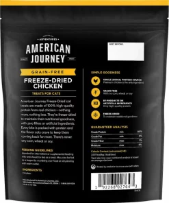 American Journey||Frisco American Journey 100% Chicken Freeze-Dried Grain-Free Cat Treats, 5-oz bag + Frisco Bird Teaser with Feathers Cat Toy, Blue -Pet Food Gear Shop 297664 PT2. SY630 V1621266762