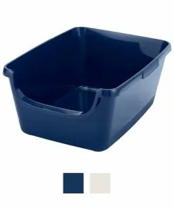 Frisco Modern Round Elevated Cat Bed + Frisco High Sided Cat Litter Box, Navy, Extra Large 24-in 12 Frisco Modern Round Elevated Cat Bed + Frisco High Sided Cat Litter Box, Navy, Extra Large 24-in -Pet Food Gear Shop 297988 PT4. SY630 V1621259851