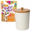 Friskies||Frisco Friskies Party Mix Crunch Cheezy Craze Cat Treats, 6-oz bag + Frisco Melamine Dog & Cat Treat Jar with Bamboo Lid, 8 Cups -Pet Food Gear Shop 298020 MAIN. SY630 V1621267045