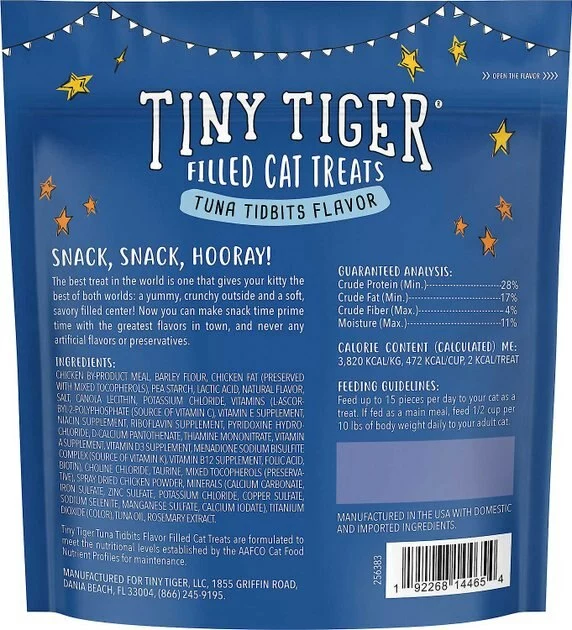 Tiny Tiger||Frisco Tiny Tiger Tuna Tidbits Flavor Filled Cat Treats, 16-oz bag + Frisco Melamine Dog & Cat Treat Jar with Bamboo Lid, 8 Cups 5 Tiny Tiger||Frisco Tiny Tiger Tuna Tidbits Flavor Filled Cat Treats, 16-oz bag + Frisco Melamine Dog & Cat Treat Jar with Bamboo Lid, 8 Cups - Image 3