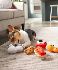 Frisco Food Plush Squeaky Dog Toy, 5 pack -Pet Food Gear Shop 298883 PT3. SY630 V1640269293