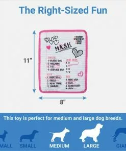 Frisco Valentine MASH Flat Plush Squeaky Dog Toy -Pet Food Gear Shop 298927 PT1. SY630 V1640284887