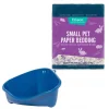 Frisco Corner Litter Box, Navy, Small + Small Animal Bedding, Lavender -Pet Food Gear Shop 301908 MAIN. SY630 V1644983210