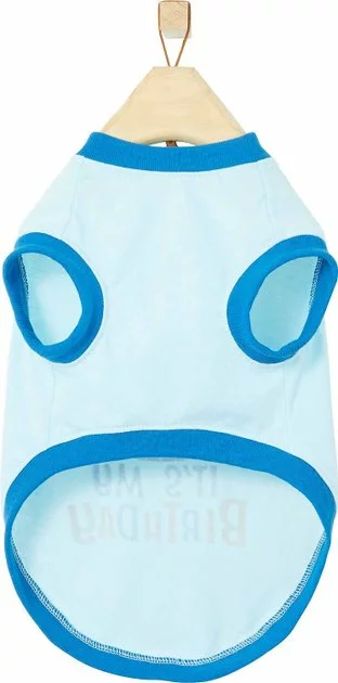 Frisco Birthday Cake Hat, X-Small/Small + Dog & Cat T-Shirt, Blue 9 Frisco Birthday Cake Hat, X-Small/Small + Dog & Cat T-Shirt, Blue - Image 7