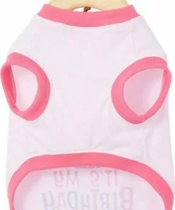 Frisco Confetti Birthday Hat, Medium/Large + Dog & Cat T-Shirt, Pink -Pet Food Gear Shop 302434 PT6. SY630 V1623052341