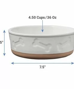 Frisco Silicone Food Mat, Gray, Large + Bones Non-skid Ceramic Dog Bowl -Pet Food Gear Shop 302516 PT7. SY630 V1623066750