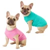 Frisco Basic Dog & Cat T-Shirt, Pink + Teal