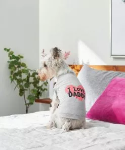 Frisco I Love Daddy + I Love Mommy Dog & Cat T-Shirt, Gray 14 Frisco I Love Daddy + I Love Mommy Dog & Cat T-Shirt, Gray -Pet Food Gear Shop 302738 PT3. SY630 V1623081155