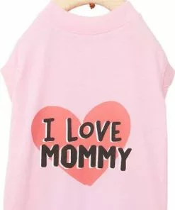 Frisco I Love Daddy + I Love Mommy Dog & Cat T-Shirt, Pink -Pet Food Gear Shop 302752 PT5. SY630 V1623084755