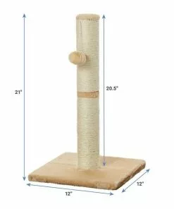 Frisco 21-in Sisal Scratching Post with Toy, Cream + Felt Removable Hood Cave Cat & Dog Covered Bed, Brown 12 Frisco 21-in Sisal Scratching Post with Toy, Cream + Felt Removable Hood Cave Cat & Dog Covered Bed, Brown -Pet Food Gear Shop 303320 PT2. SY630 V1623040368