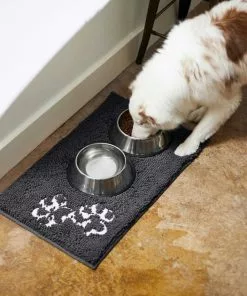 Frisco Microfiber Chenille Shammy Towel + Paw Print Mat, Gray, Large 19 Frisco Microfiber Chenille Shammy Towel + Paw Print Mat, Gray, Large -Pet Food Gear Shop 303468 PT8. SY630 V1623091063