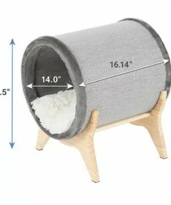 Frisco Modern Round + Tunnel Elevated Cat Bed 16 Frisco Modern Round + Tunnel Elevated Cat Bed -Pet Food Gear Shop 303470 PT6. SY630 V1623067063