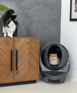 Litter-Robot||Frisco Litter-Robot WiFi Enabled Automatic Self-Cleaning Cat Litter Box, Grey + Frisco Litter Box Cleaning Wipes -Pet Food Gear Shop 303694 PT4. SY630 V1623089258