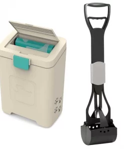 PawPail||Frisco PawPail Dog & Cat Waste Station + Frisco Spring Action Foldable Scooper, Large