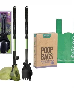 Pooch Approved Products||Frisco Pooch Approved Products GoGo Stik E-Z Clean Pooper Scooper Set + Frisco Handle Dog Poop Bag, Scented, 120 count
