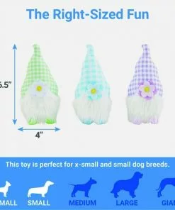 Frisco Easter Gnomes Plush Squeaky Dog Toy, 3 count 6 Frisco Easter Gnomes Plush Squeaky Dog Toy, 3 count -Pet Food Gear Shop 304948 PT1. SY630 V1642441290