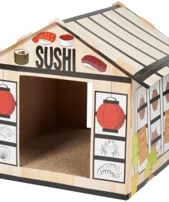 Frisco Sushi Shop Cardboard Cat House
