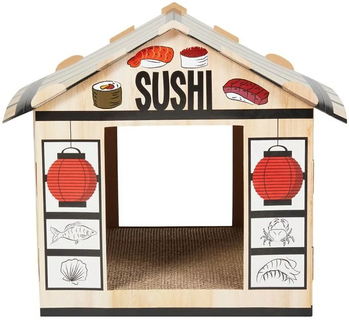 Frisco Sushi Shop Cardboard Cat House 5 Frisco Sushi Shop Cardboard Cat House - Image 3