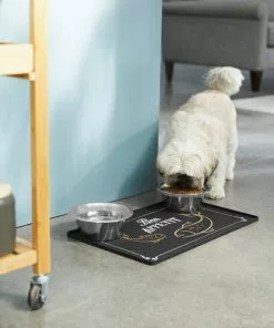 Frisco Silicone Fish Print Dog & Cat Food Mat, Black -Pet Food Gear Shop 311953 PT2. SY630 V1642542742