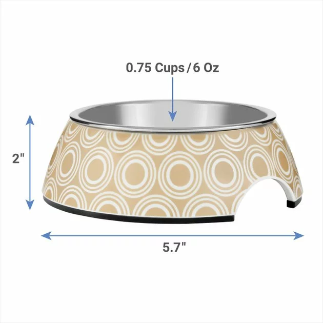 Frisco Circle Design Stainless Steel Dog & Cat Bowl 4 Frisco Circle Design Stainless Steel Dog & Cat Bowl - Image 2
