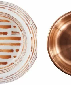 Frisco Copper Print Design Stainless Steel Dog & Cat Bowl -Pet Food Gear Shop 311975 PT4. SY630 V1643391116