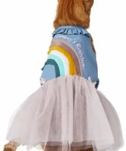 Frisco Rainbow Denim Dog & Cat Dress -Pet Food Gear Shop 312144 PT2. SY630 V1644524286