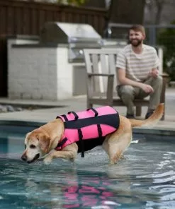 Frisco Ripstop Dog Life Jacket, Pink -Pet Food Gear Shop 312379 PT8. SY630 V1649276826