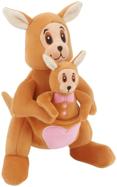 Frisco Kangaroo & Joey Plush Squeaky Dog Toy, 2 count 3 Frisco Kangaroo & Joey Plush Squeaky Dog Toy, 2 count