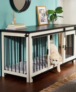 Frisco "Rockford" Dog Crate Credenza & Mat