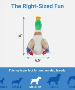 Frisco Fur Really Real Mallard Plush Squeaky Dog Toy -Pet Food Gear Shop 316927 PT1. SY630 V1641400601