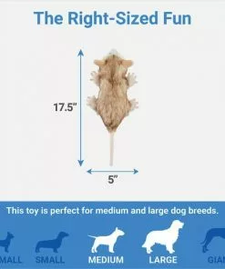 Frisco Fur Really Real Possum Plush Squeaky Dog Toy -Pet Food Gear Shop 316929 PT1. SY630 V1641400941