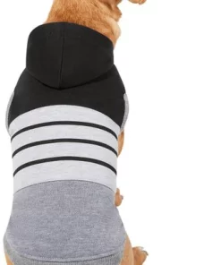 Frisco Gray Striped Dog & Cat Hoodie