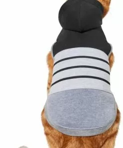 Frisco Gray Striped Dog & Cat Hoodie 11 Frisco Gray Striped Dog & Cat Hoodie -Pet Food Gear Shop 317304 PT2. SY630 V1646435208