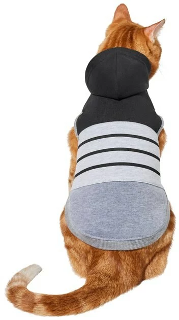 Frisco Gray Striped Dog & Cat Hoodie 5 Frisco Gray Striped Dog & Cat Hoodie - Image 3