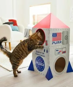 Frisco Spaceship Cardboard Cat House, 2-Story 9 Frisco Spaceship Cardboard Cat House, 2-Story -Pet Food Gear Shop 317721 PT3. SY630 V1642099387