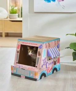 Frisco Ice Cream Truck Cardboard Cat House, 2-Story 9 Frisco Ice Cream Truck Cardboard Cat House, 2-Story -Pet Food Gear Shop 317729 PT3. SY630 V1642099451
