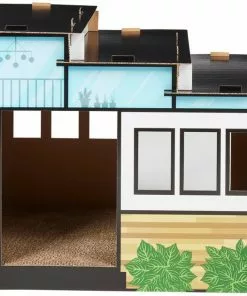 Frisco Modern House Cardboard Cat House -Pet Food Gear Shop 317735 PT2. SY630 V1642088487