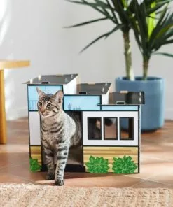 Frisco Modern House Cardboard Cat House -Pet Food Gear Shop 317735 PT3. SY630 V1642099320